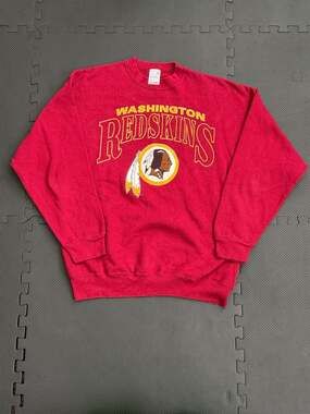 Artex Washington Redskins Sweatshirt, XL, 1990s Vintage NFL Team Apparel, Red Cr